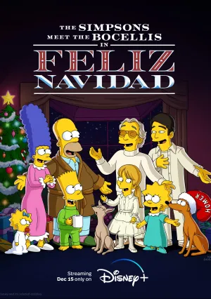 Симпсоны знакомятся с Бочелли в Фелис-Навидад (2022)